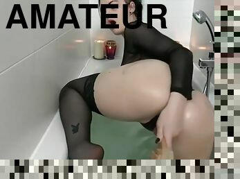 baignade, clito, masturbation, amateur, ados, douche, goth