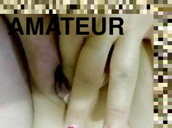 masturbation, chatte-pussy, femme, amateur, maison, maman, doigtage, bisexuels