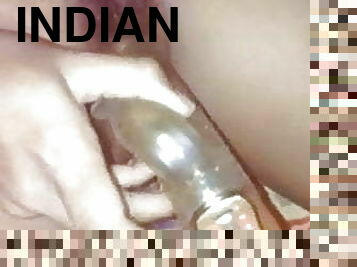 asiatique, clito, poilue, masturbation, femme, maman, indien, gode