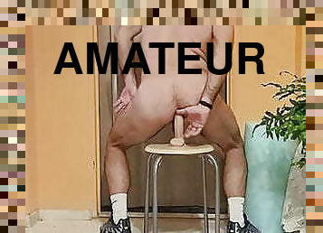 cul, poilue, masturbation, amateur, anal, jouet, gay, maison, branlette, gode