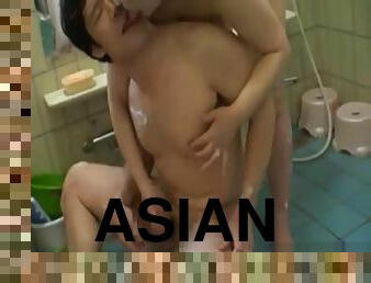 asyalı, banyo-yapma, orta-yaşlı-seksi-kadın, anneciğim, japonca, duş