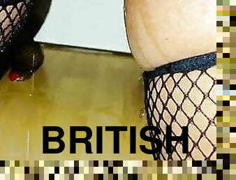 squirt, svart, britisk, spanking