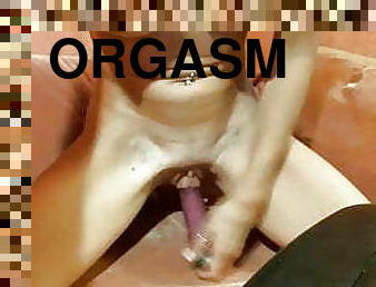 orgasme, fisse-pussy, legetøj, mor, liderlig, blond, knepning-fucking, webcam, dildo, våd