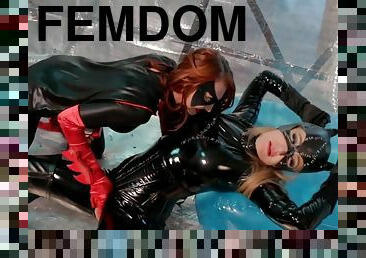 lésbicas, bdsm, fetiche, latex, morena, domínio-feminino