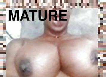 traseiros, teta-grande, maduro, preto, bbw, natural, africano, tetas-flácidas