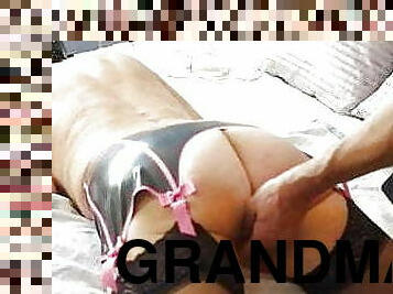 bestemor, pussy, besta, milf, bdsm, fingret, strømper-stockings, europeisk, blond, britisk