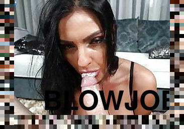 Cock hungry Honey Demon sensational POV blowjob - by PureBJ