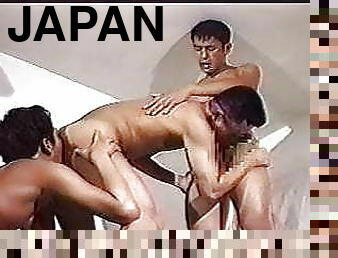 asiático, masturbación, anal, mamada, gay, japonés, paja, corrida, musculada