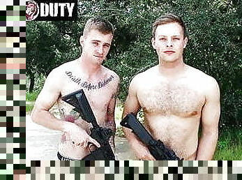 armée, amateur, anal, énorme-bite, gay, fellation-profonde, musclé, ours, militaire