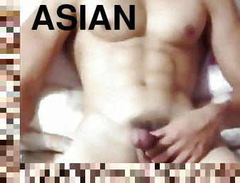 asiático, masturbação, amador, gay, jovem18, webcam, musculado, gay-adolescente