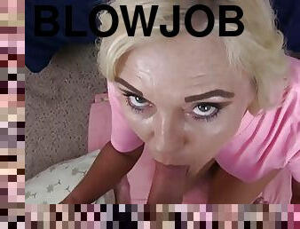 kone, blowjob, cumshot, milf, mamma, handjob, svelging, ludder, pov, cum