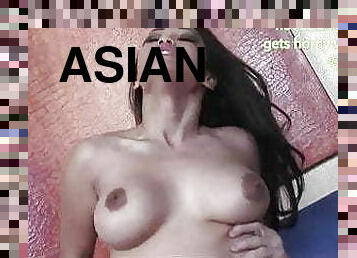 asiatisk, klit, orgasme, fisse-pussy, udløsning, kæmpestor-pik, liderlig, knepning-fucking, nylon