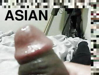 asiatique, masturbation, ejaculation-sur-le-corps, interracial, gay, branlette, black, ejaculation, américaine, solo