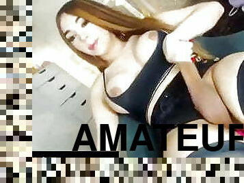 transsexual, amador, transsexual-tranny, webcam, sozinho, pénis