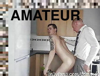 masturbation, amateur, fellation, énorme-bite, gay, couple, britannique