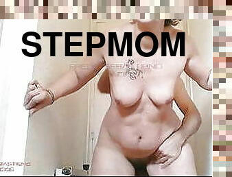 Stepmom banged hard in bathroom