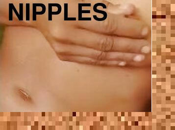 TsLeslie26 hot squirt on her Nipples