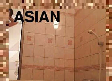 asia, mandi, berambut, jepang, kamera, mata-mata, pengintipan, mandi-shower, berambut-cokelat, tersembunyi