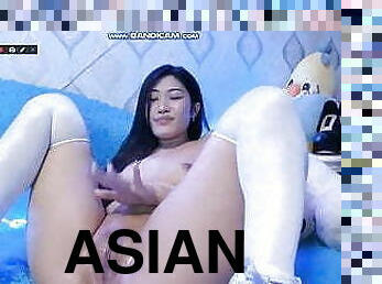 Asian girl reinventing the art of great masturbation Part I
