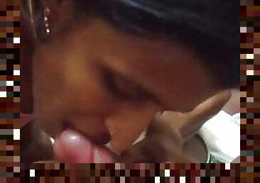 Tamil aunty gives hot blowjob..