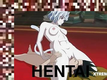 asiático, teta-grande, mulher-madura, anime, hentai