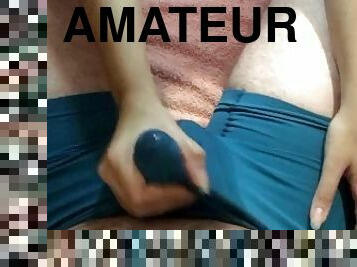 amatør, handjob, pov, truser, cum, undertøy-underwear