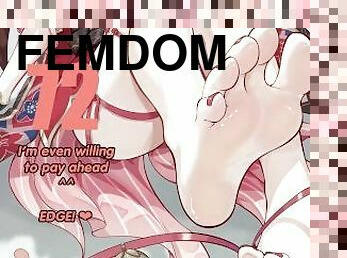 masturbation, pieds, secousses, point-de-vue, anime, hentai, fétiche, femme-dominatrice