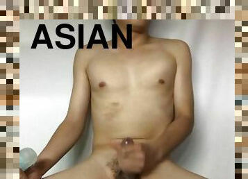 asiatique, masturbation, amateur, énorme-bite, jouet, maison, solo, réalité, bite