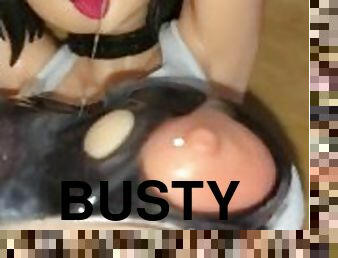 SOF: Busty hentai gal gets covered