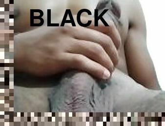 masturbation, amateur, ejaculation-sur-le-corps, énorme-bite, maison, branlette, black, ejaculation, solo, lait