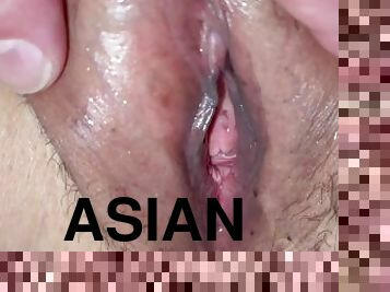 asiatique, amateur, mature, milf, massage, ejaculation-interne, belle-femme-ronde, point-de-vue, gode, chinoise