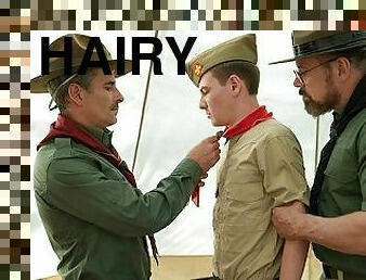 ScoutBoys - Cute Boy Scout takes it hard and raw from two v sexy DILFs