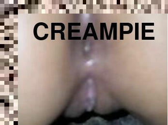 Me llena de leche mi apretado ano creampie anal