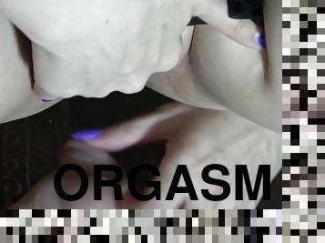 orgasmo, cona-pussy, russo, esguincho, suja, meias-calças, apertado, cavalgando, dildo, sozinho