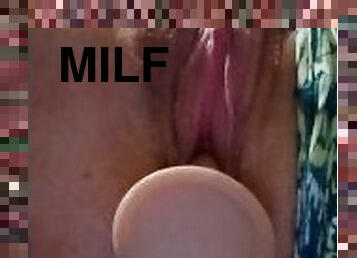 orgasme, giclée, amateur, milf, jouet, maman, belle-femme-ronde, solo