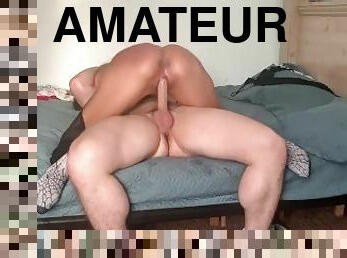 cul, grosse, amateur, ados, latina, couple, belle-femme-ronde, petite-amie, chevauchement, bout-a-bout