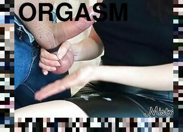 orgasm, amatör, brudar, cumshot, avrunkning, sprut, bollar, älskarinna, brunett, femdom