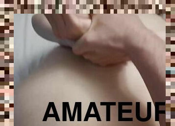 cul, levrette, amateur, anal, jouet, française, couple, double, point-de-vue, pénétrante