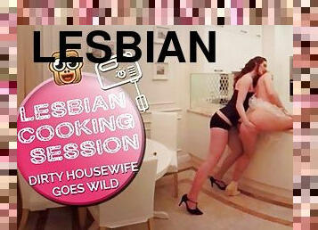masturbation, femme, lesbienne, sale, femme-au-foyer, solo, brunette, talons-hauts, sauvage