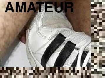 Stomp dick, trampling dick by sport shoes adidas sneaker