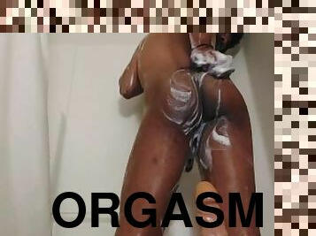 baignade, poilue, énorme, masturbation, orgasme, anal, ejaculation-sur-le-corps, gay, black, chevauchement