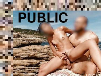 poilue, orgasme, en-plein-air, public, amateur, fellation, ados, latina, ejaculation-interne, plage