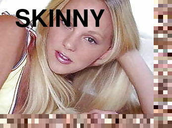 Skinny Blonde Beauty With Big Nipples &amp; Small Breasts