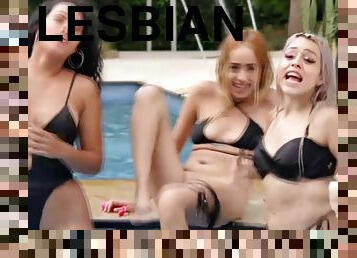 Naked Lesbian Pool Party