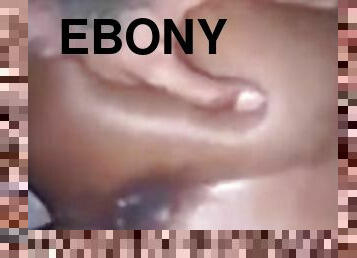 Ebony gf taking backshots