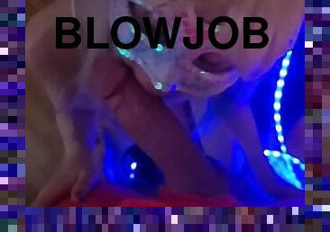 Sensual blowjob & cum in mouth