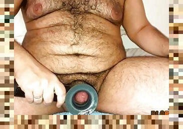 pai, gordo, peluda, masturbação, amador, tiro-ao-alvo, brinquedo, gay, caseiro, bbw