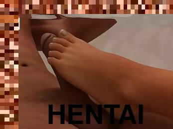 bad, hentai, 3d, footrunk