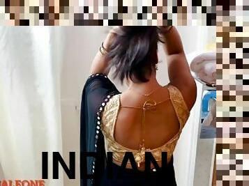Indian wife creaming all over BWC front of her husband