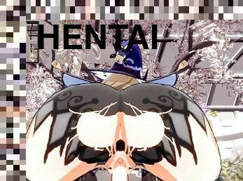 point-de-vue, hentai, 3d, cow-girl